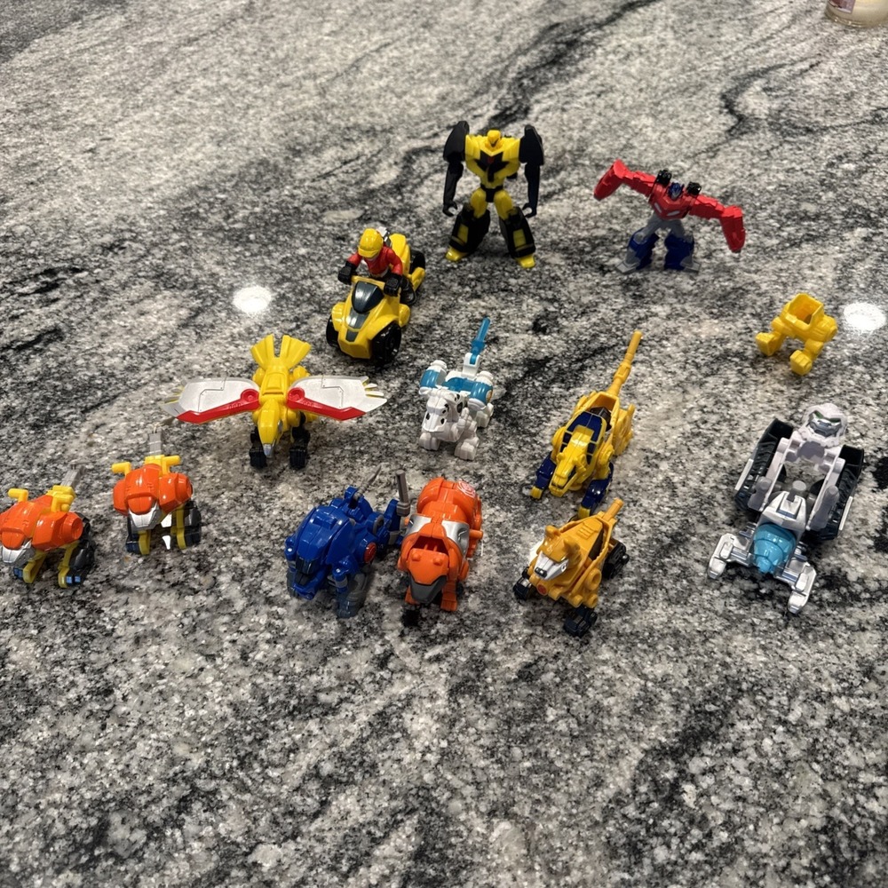 Hasbro Playskool‎ Heroes Transformers Rescue Bots LOT of 12 Toy Mini Cons